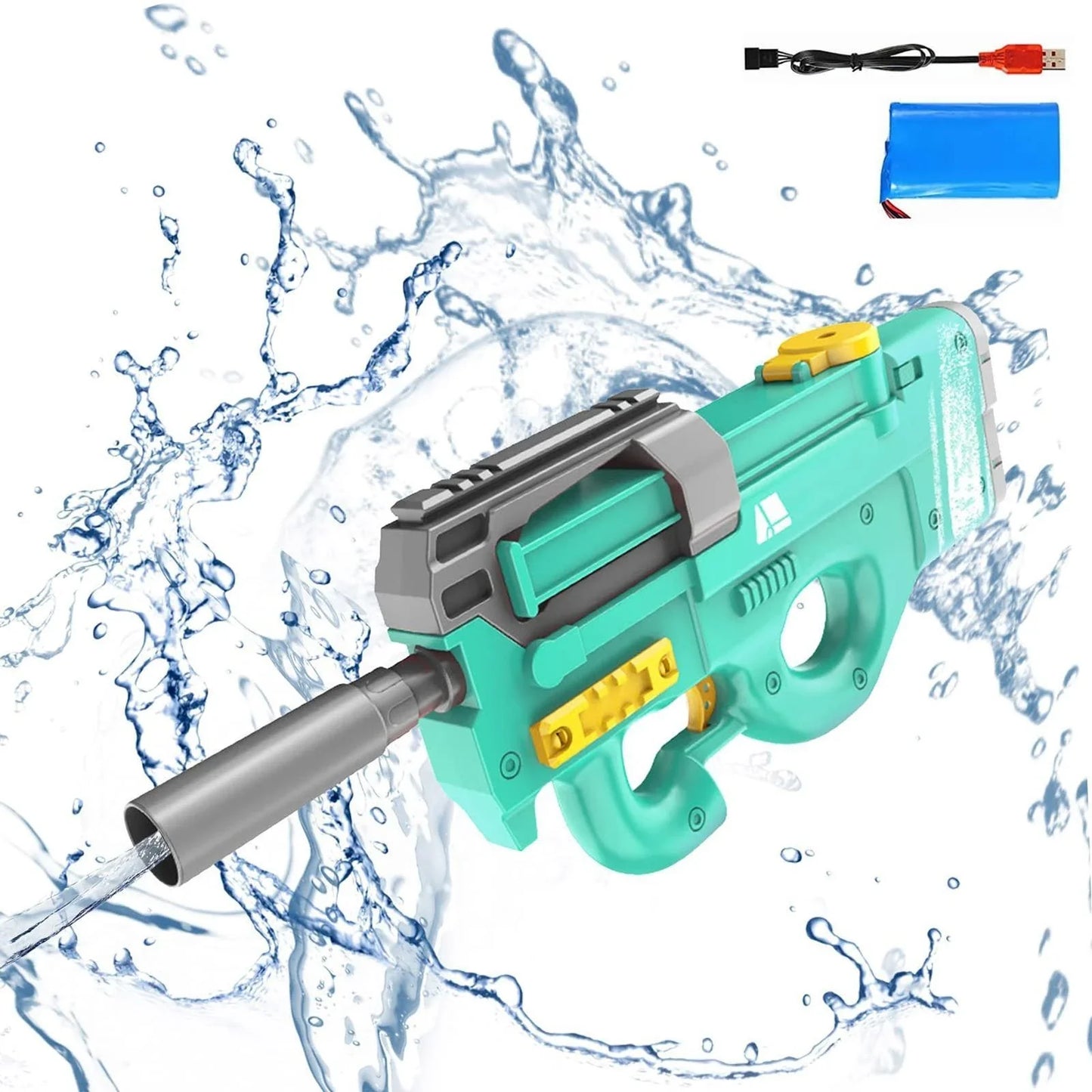 Premium high-powered electric water blaster with sleek design, long-range water stream, and large water capacity for endless summer fun