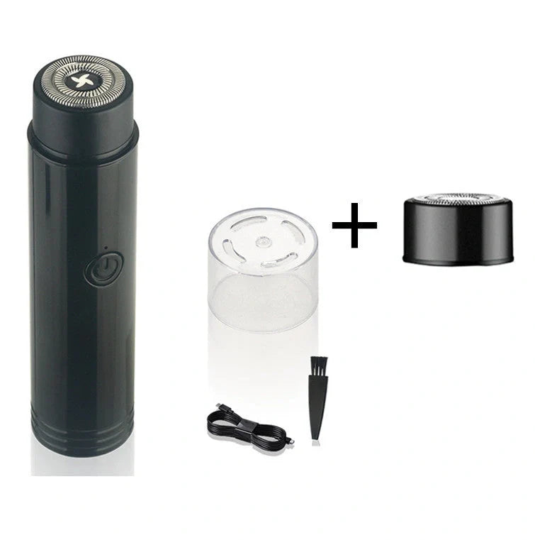 ARECTECH Mini Electric Shaver with double-blade for efficient shaving