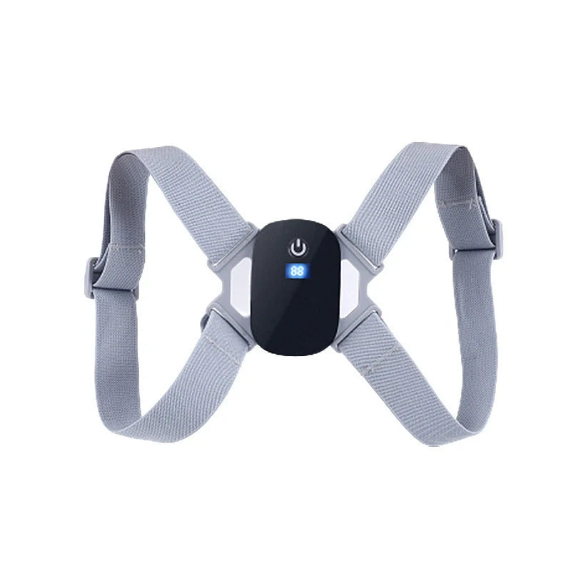 Smart Posture Corrector in pink, gray, and black LCD colors for spine alignment and back support