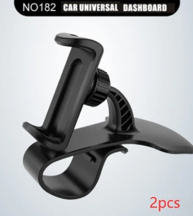 Versatile 360-degree rotating car phone mount with sleek black design, made with premium materials for secure and convenient smartphone use while driving