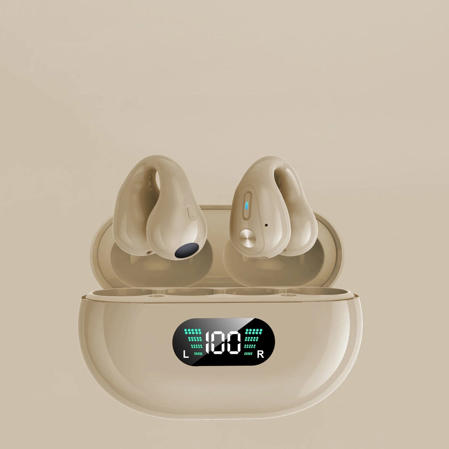 Premium Bone Conduction Wireless Earbuds with Bluetooth 5.3, Dual-Drive Audio, and Ergonomic Ear-Clip Design