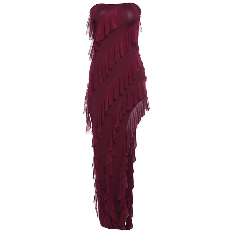 Stylish backless tassel dress in various colors, perfect for summer parties and clubwear