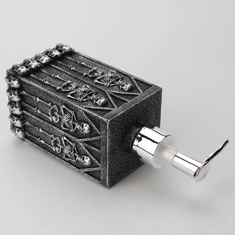 GiftHome UK Stylish Skull-Shaped Hand Sanitizer Dispenser with Premium Resin Design