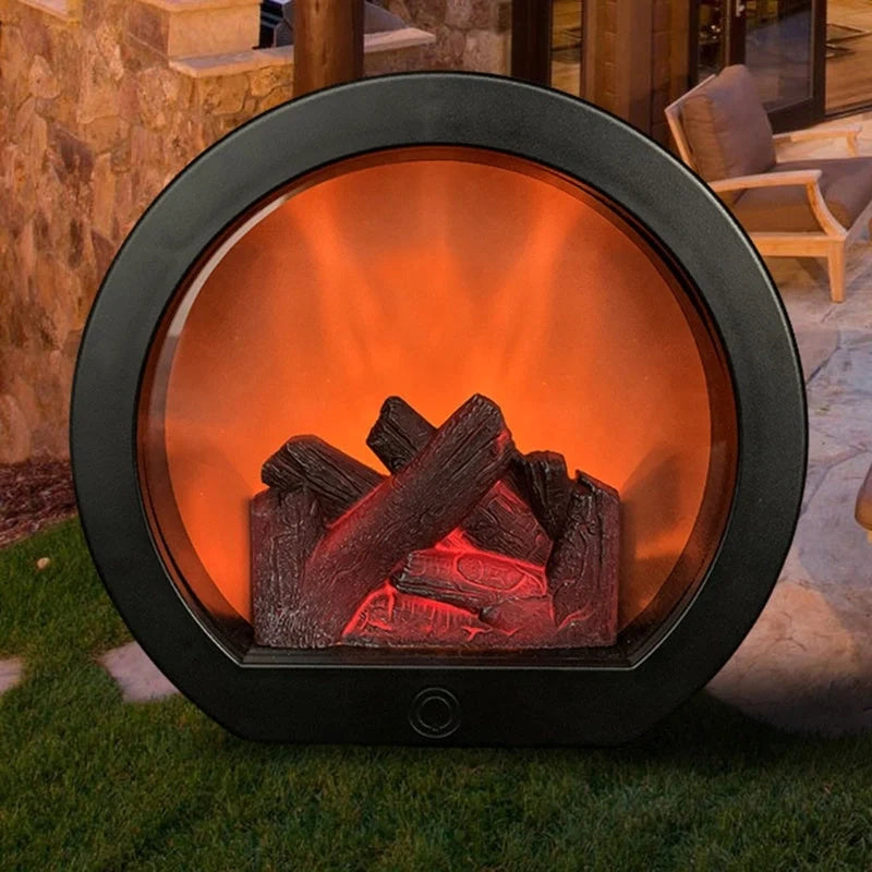 Dynamic Vision 3D Flame Touch Fireplace Lantern Lamp with realistic flame effect