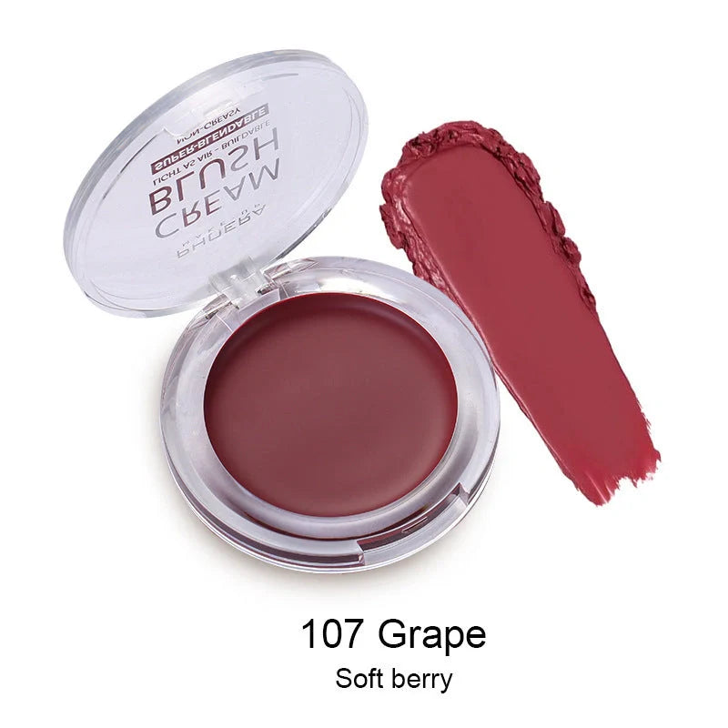 PHOERA Brightening Blush Cream in a variety of vibrant shades, delivering a radiant, healthy-looking glow to the complexion