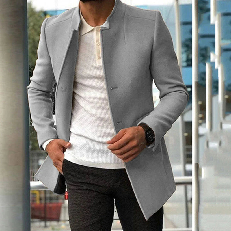 Gifthome Stylish Men's Single-Breasted Business Jacket