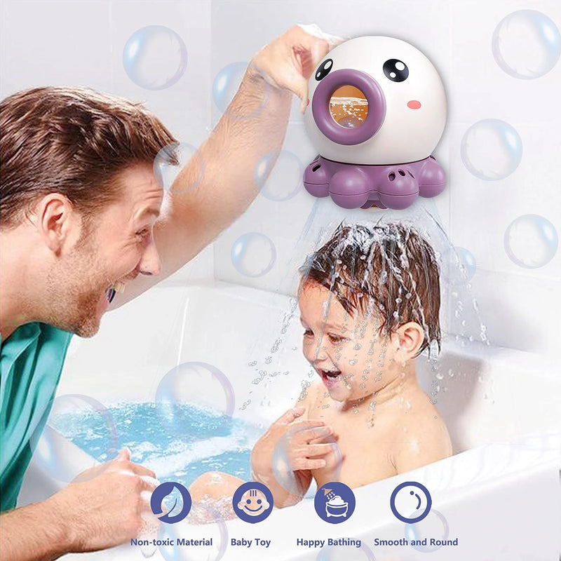 Gifthome Adorable Octopus Fountain Bath Toy: Rotating Water Spray for Endless Fun