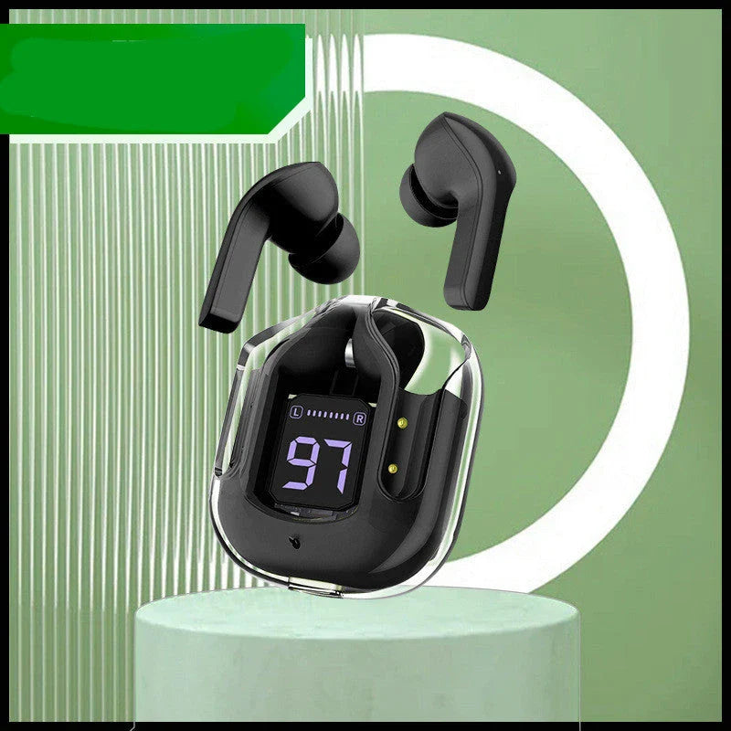 Premium true wireless Bluetooth 5.3 earbuds with digital display, noise reduction, and long battery life.