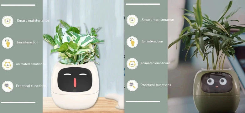 Smart Planter with AI and 7 sensors for easy plant care in various colours
