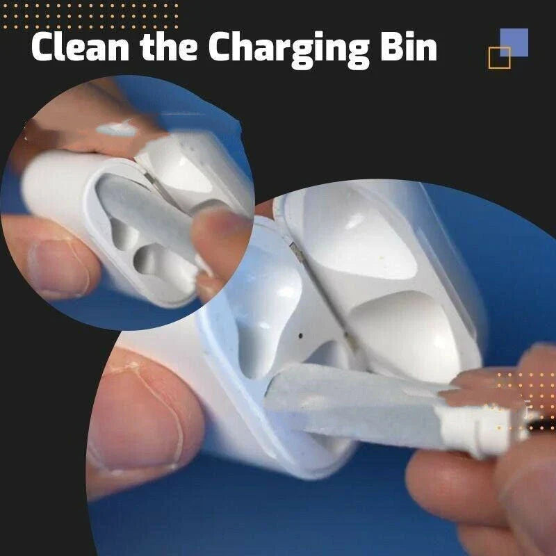 Premium wireless earbud cleaning kit with soft microfiber brush for efficient and convenient maintenance of earbuds and charging case
