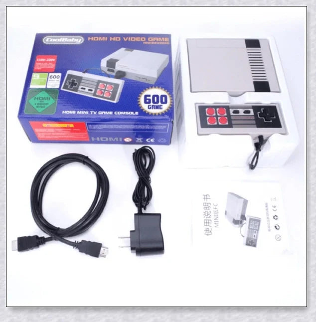 Retro Console 620 Classical Games - Relive the nostalgia of classic video games on your TV or computer with this compact, high-quality retro gaming device.