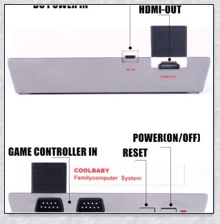 Retro Console 620 Classical Games - Relive the nostalgia of classic video games on your TV or computer with this compact, high-quality retro gaming device.