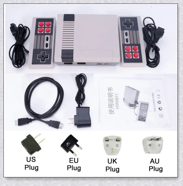 Retro Console 620 Classical Games - Relive the nostalgia of classic video games on your TV or computer with this compact, high-quality retro gaming device.