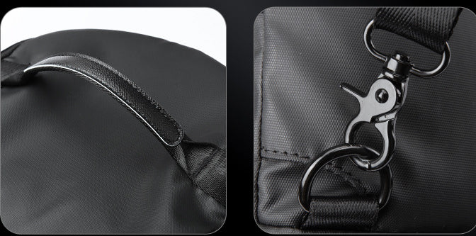 High-capacity travel backpack made from durable Oxford cloth with breathable, wear-resistant design and spacious 36-55 litre capacity