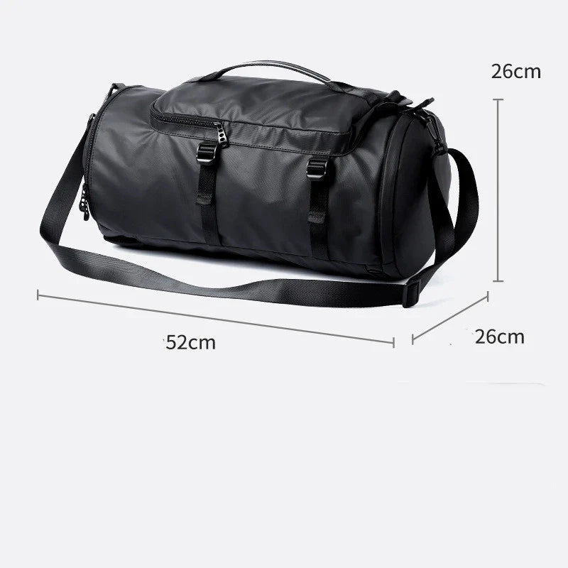 High-capacity travel backpack made from durable Oxford cloth with breathable, wear-resistant design and spacious 36-55 litre capacity