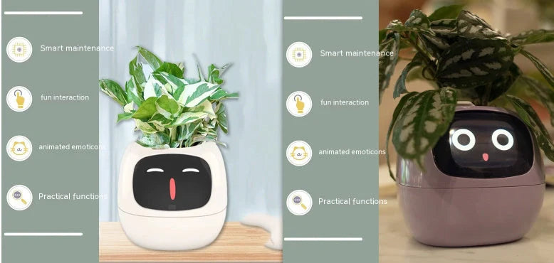 Smart Planter with AI and 7 sensors for easy plant care in various colours