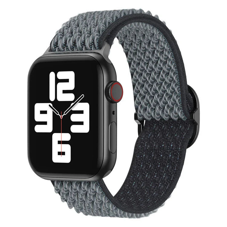 Stylish woven polyester Apple Watch strap with adjustable design and quick-drying properties