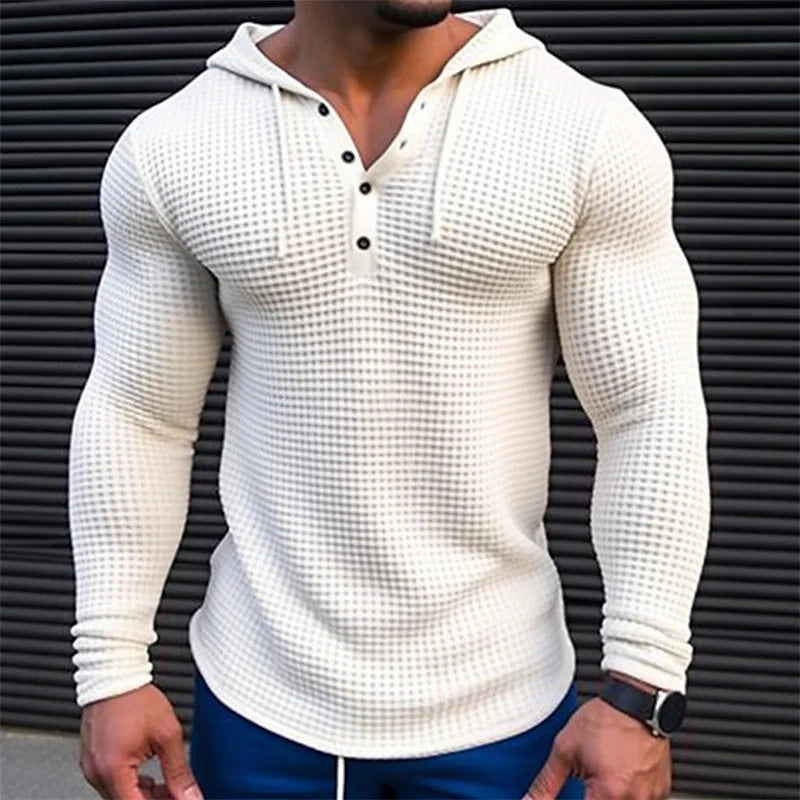 Men's casual pullover sweatshirt in various classic colours, featuring a tailored fit and soft, breathable polyester fabric for all-day comfort and style.