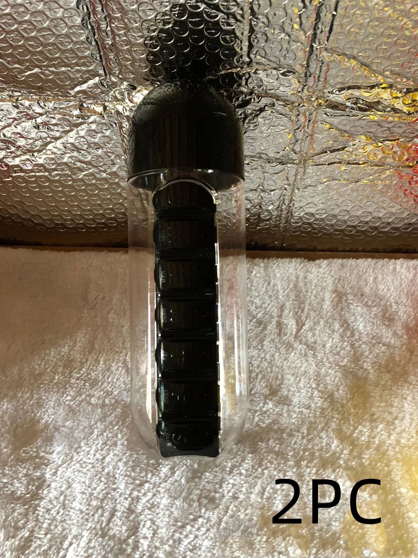 Portable Hydration Bottle with Medication Organizer - Stay Hydrated and Organized on the Go