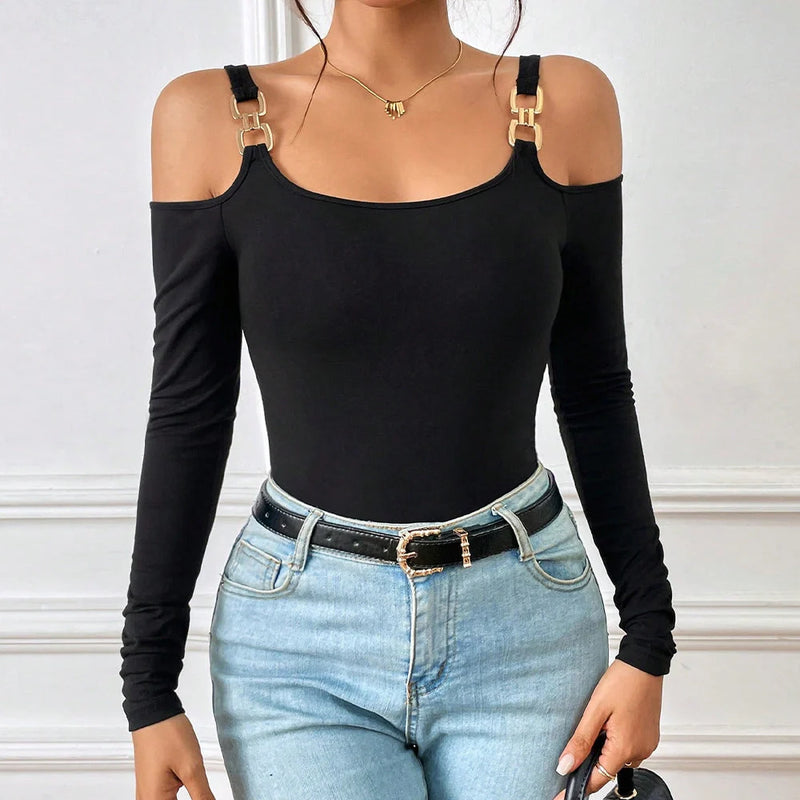 GiftHome UK Stylish and Sophisticated Off-Shoulder Top for Spring and Summer