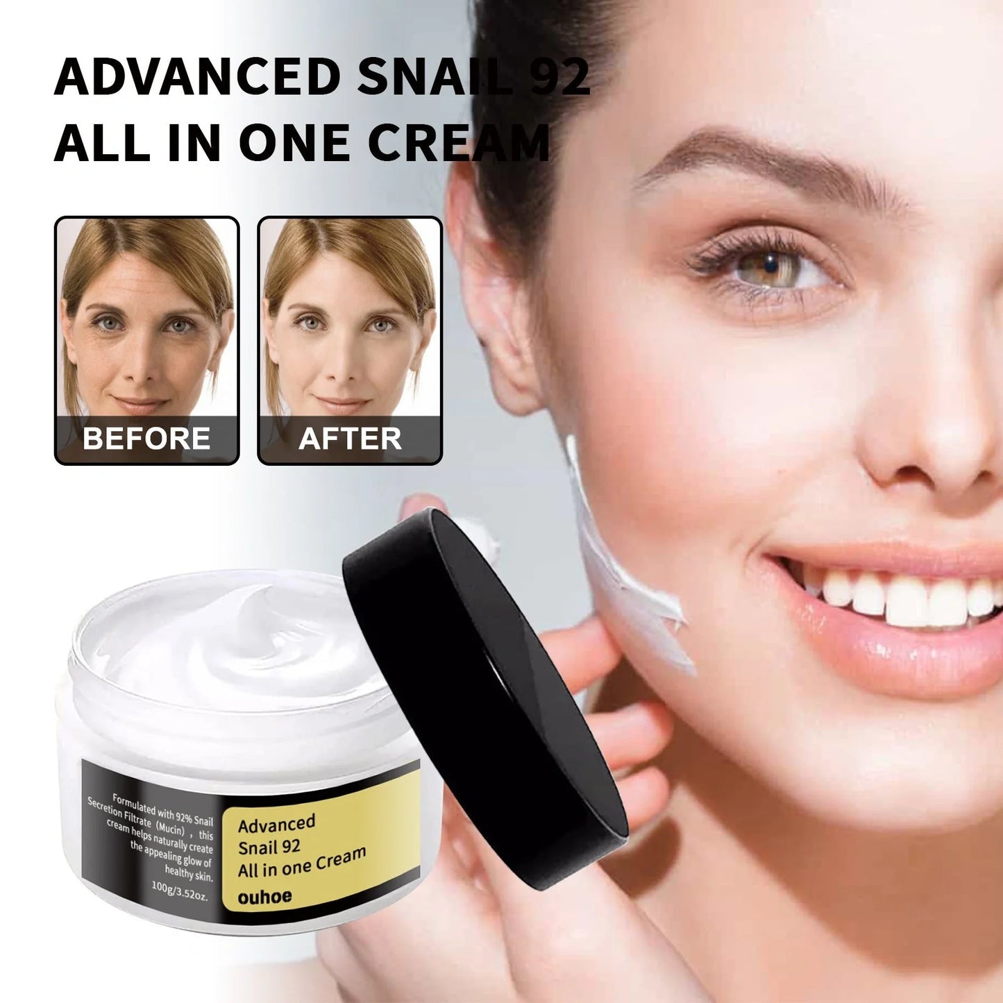 Premium Snail Cream for anti-aging and skin firming