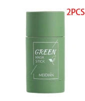 Premium green tea mud mask for oil control, acne treatment, and skin brightening