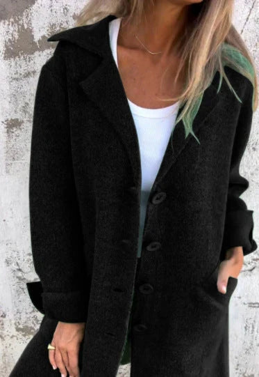 Stylish single-breasted cardigan with pockets in various colors and sizes