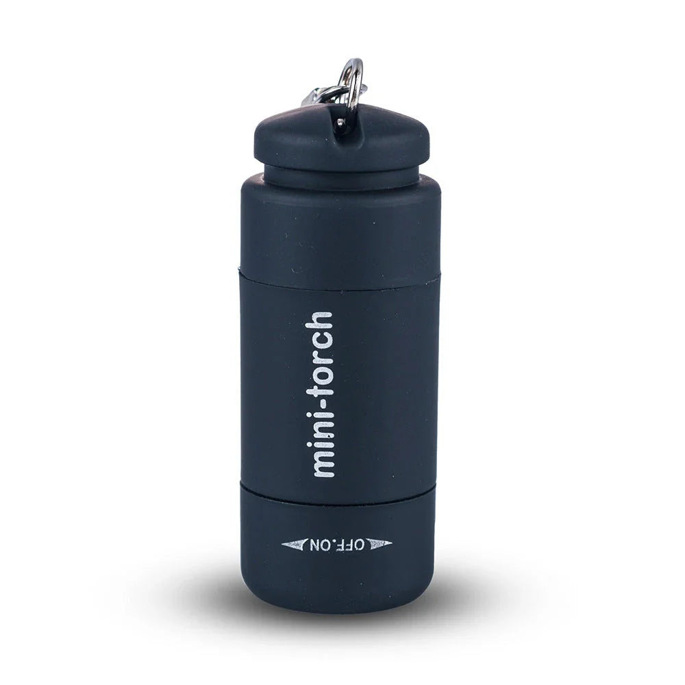 Compact USB rechargeable LED flashlight in various colors for everyday carry and outdoor use