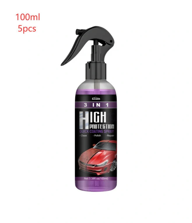 3-in-1 Fast-Acting Car Paint Spray for high protection and shine