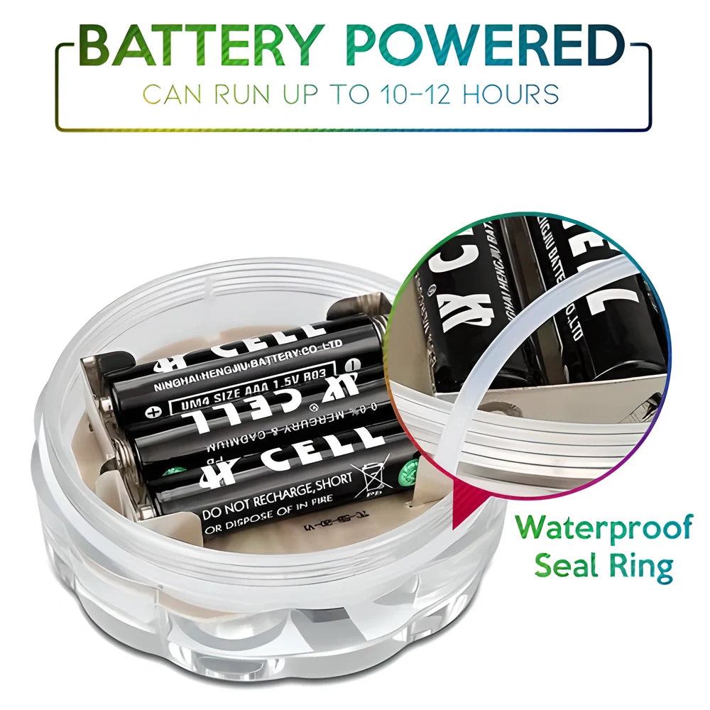 Vibrant RGB waterproof underwater lights with remote control for pools, spas, ponds and other outdoor features