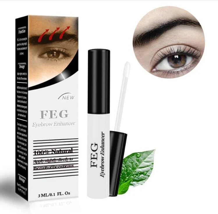 Premium eyelash and eyebrow enhancing serum with natural botanical ingredients, promoting healthier and more vibrant facial hair growth