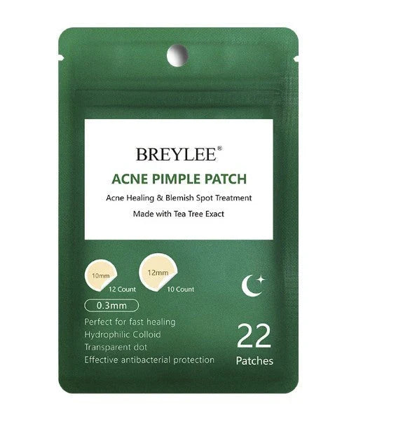 Discreet tea tree spot patches to fade acne marks and blemishes, with a transparent and ultra-thin design for natural-looking coverage.