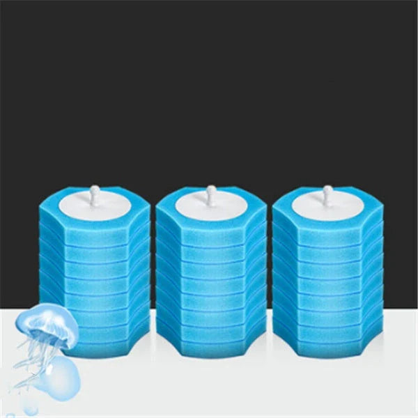 Premium disposable toilet brush with plastic, sponge, and scratch-resistant cloth for effective and hygienic bathroom cleaning