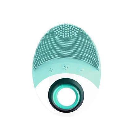 Luxurious electric face cleansing brush with wireless charging, silicone bristles, and advanced sonic technology for deep, thorough cleansing