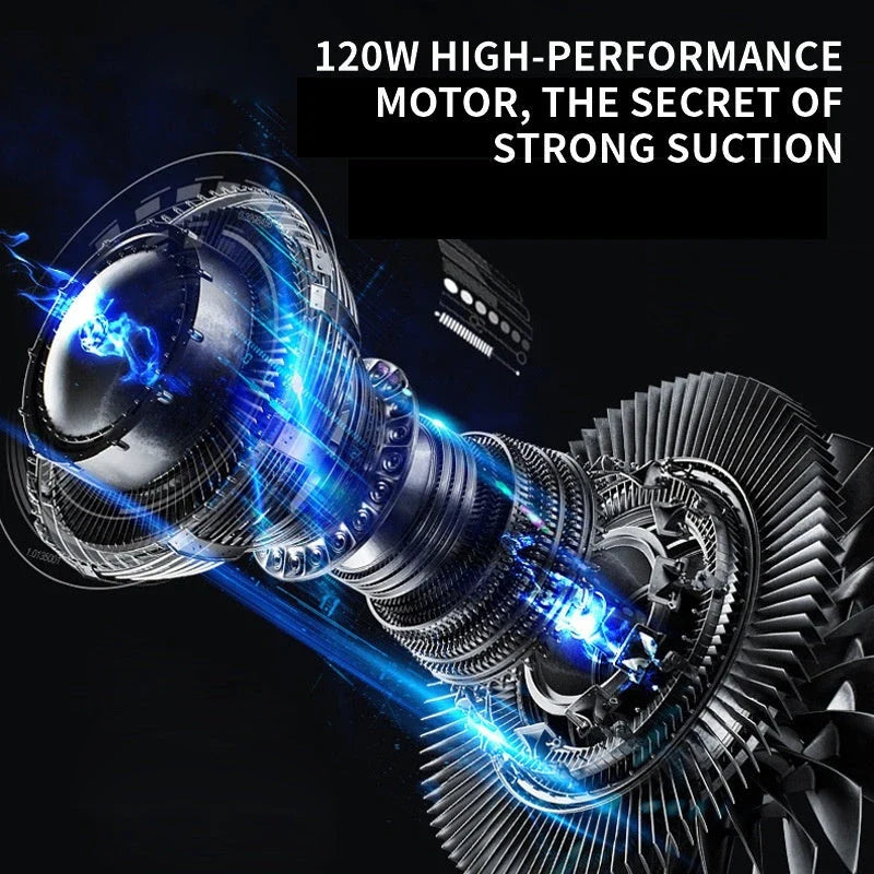 Premium dual-use pet hair vacuum cleaner with powerful suction for effortless cleaning of cars and homes