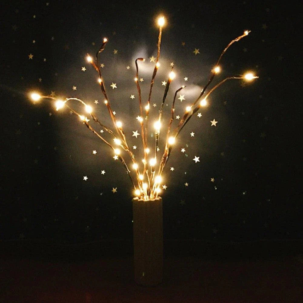 Premium LED Twig Lights with warm, energy-efficient glow for cozy home decor
