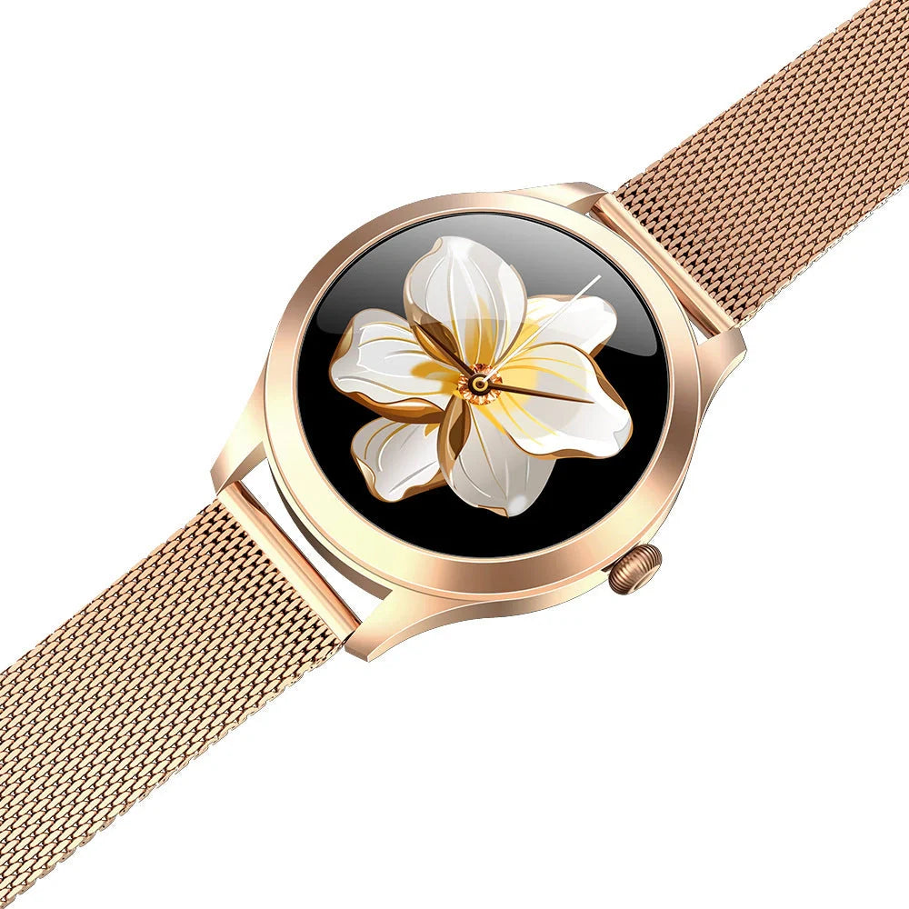 Chivo KW10Pro women's smart watch with fine steel strap and ultra-thin dial