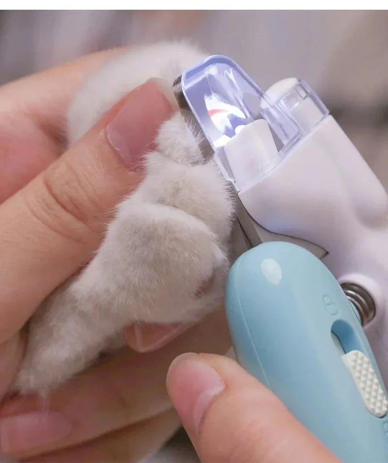 Premium electric pet nail grinder with LED light for safe, precise nail trimming of cats and dogs