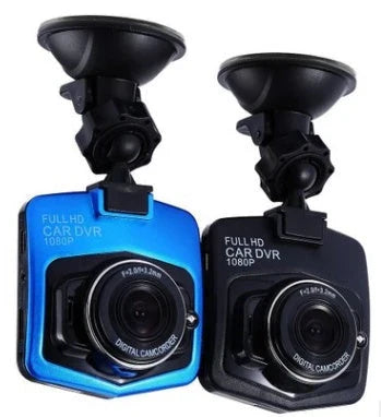 Compact 1080p in-car video recorder with night vision, wide 140-degree angle lens, and high-resolution 2.4-inch LCD display