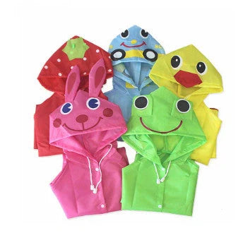 GiftHome UK Charming Waterproof Raincoat for British Schoolchildren