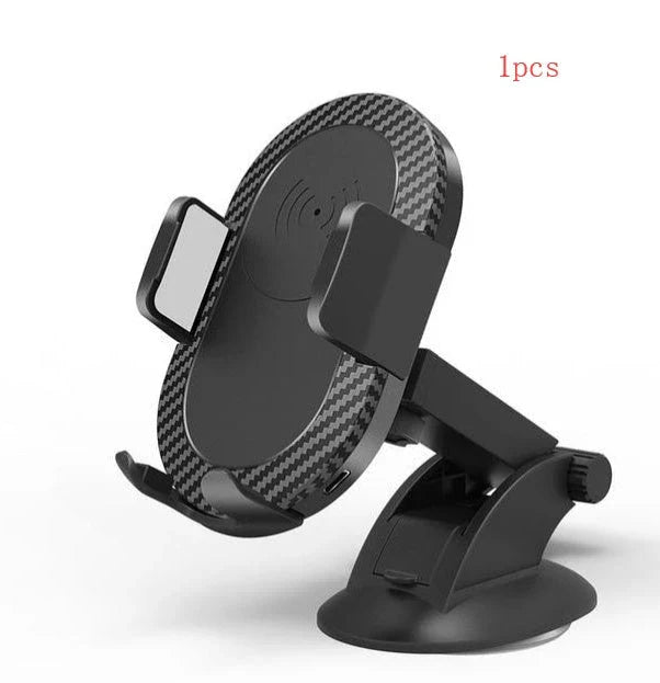 Premium wireless car phone charger with adjustable grip and fast charging capabilities