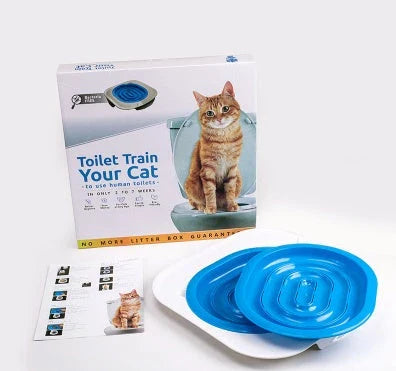 Premium Cat Toilet Trainer with LED Lighting - Innovative ABS Design for Effortless Potty Training and Bathroom Aesthetics