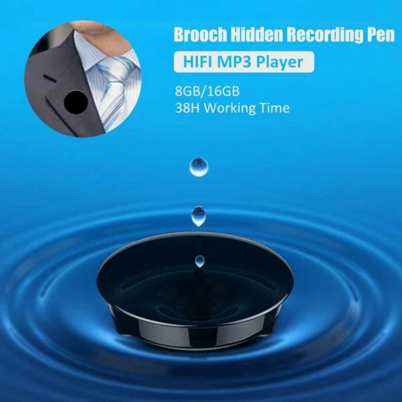 Professional voice recorder with high-definition noise reduction and HIFI MP3 player capabilities