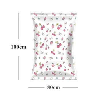 Versatile vacuum compression bags for storing quilts, clothes, and plush toys, reducing volume by up to 80% to maximise storage space.