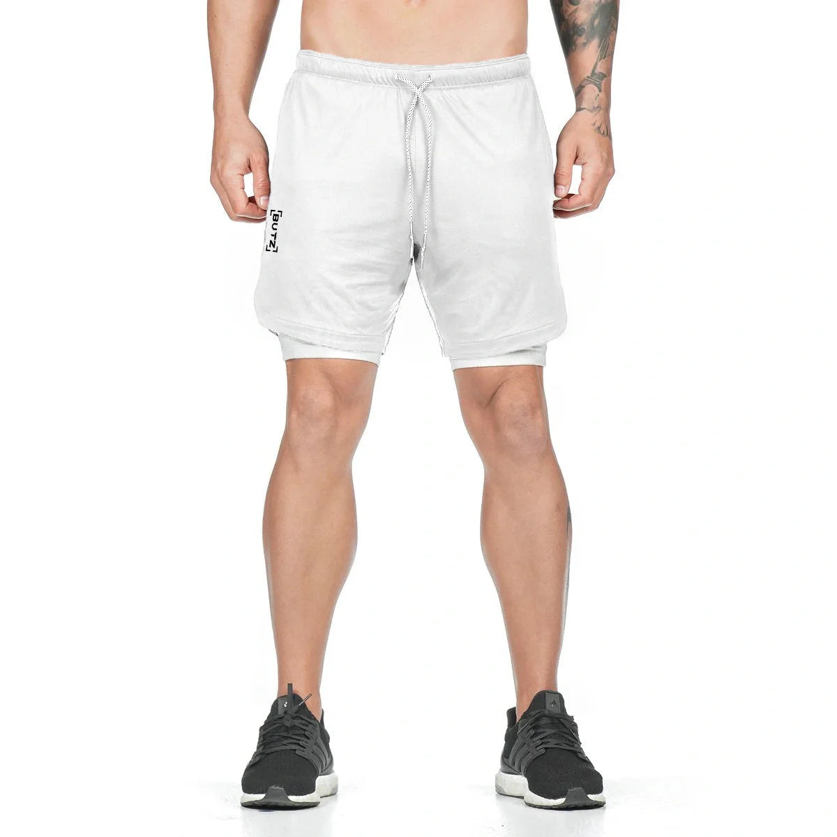 Premium breathable compression shorts with side pockets for enhanced comfort and performance during workouts