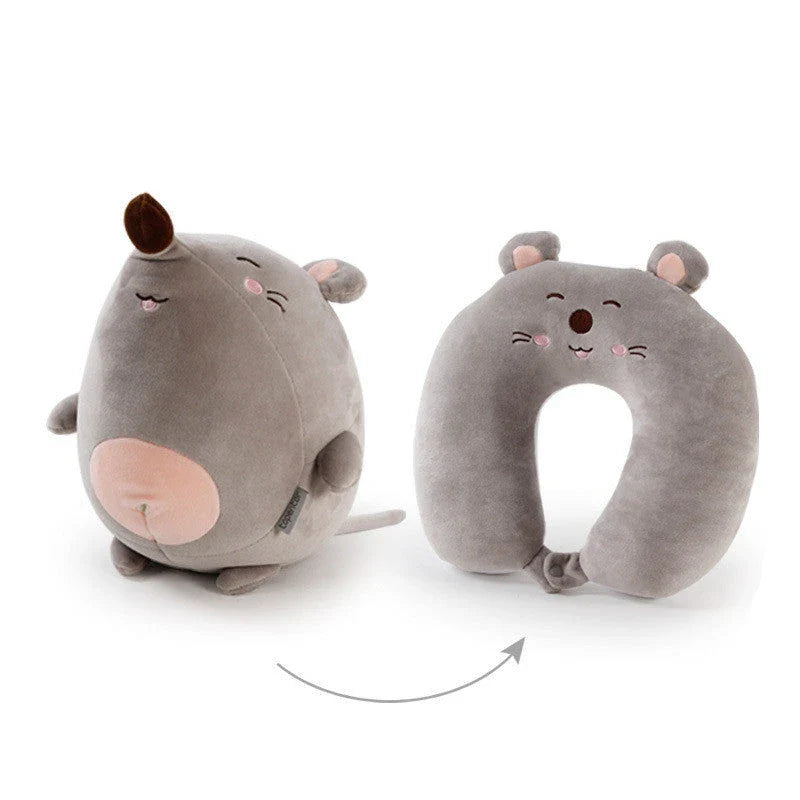 Soft and cozy penguin-shaped neck pillow with U-shaped design for superior comfort and support during work, travel, and relaxation