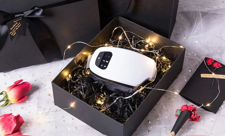 Bluetooth Eye Massager with Air Pressure, Vibration, and Heating Therapy for Soothing Eye Care