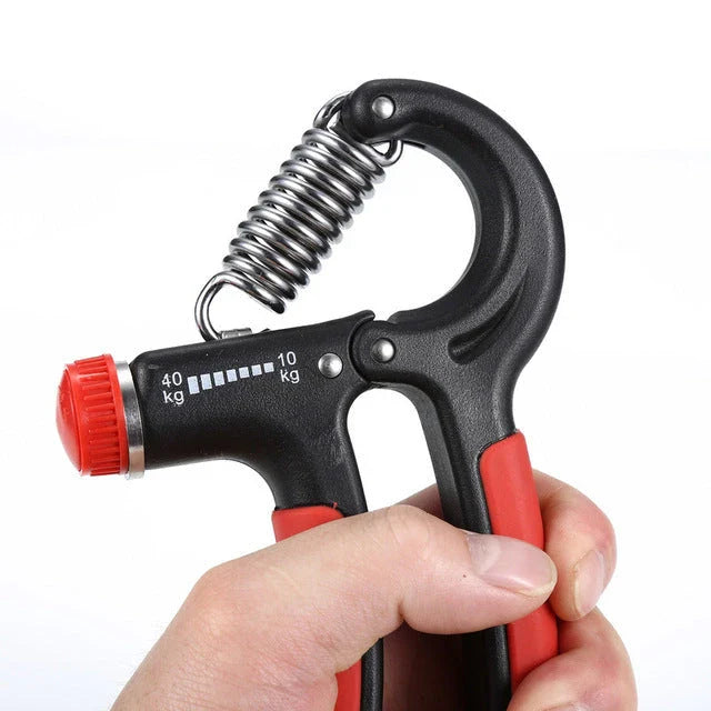 Robust adjustable hand grips with a range of 10-40 kg, designed for building powerful grip strength