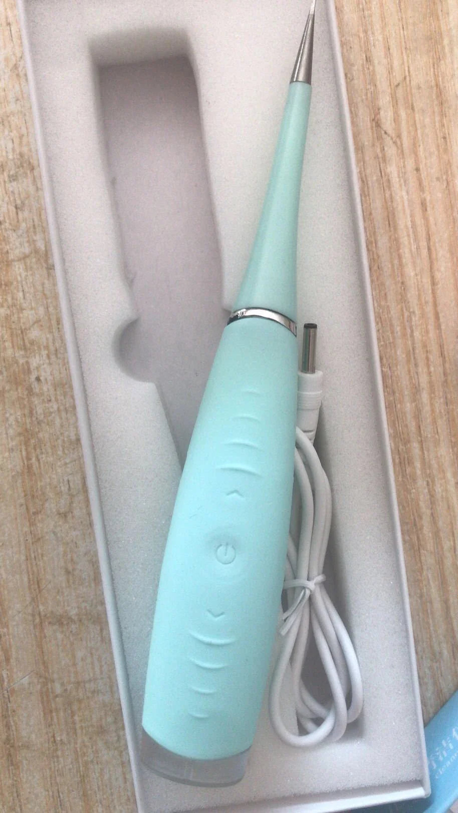 Waterproof Electric Toothbrush Cleaner with Vibrating Head, Silica Gel and ABS Materials, Ergonomic Handle for Effective Plaque and Tartar Removal