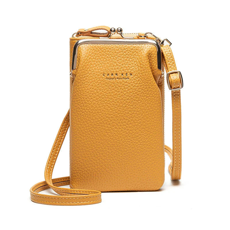 Stylish PU leather shoulder bag featuring a lychee pattern design in a range of vibrant colours